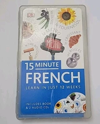 15-Minute French (Eyewitness Travel 15-Minute Language Packs)  -- 💿 📖  New -- - Image 1 of 2