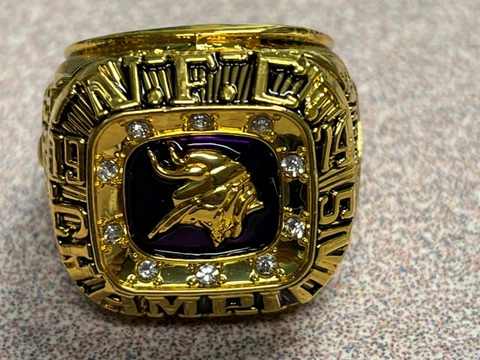 1974 MINNESOTA VIKINGS COMMEMORATIVE CHAMPIONSHIG RING SIZE 11 Cover