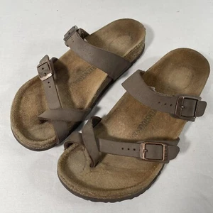 Birkenstock EU 34 US 3 Mayari Birko-Flor Sandals Mocha Brown Regular Width Beach - Picture 1 of 5