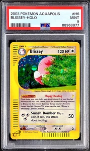 2003 Pokemon BLISSEY Aquapolis HOLO Foil Rare e-Reader Card H6/H32 - PSA 9 MINT - Picture 1 of 3