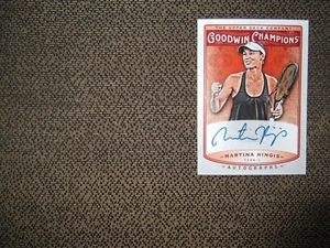 2019 UPPER DECK UD GOODWIN CHAMPIONS MARTINA HINGIS AUTO AUTOGRAPH **RARE** - Picture 1 of 3