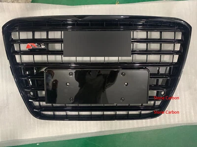 Ajuste Para 11 12 13 Audi A8 D4 Marco Negro Anillos Negros Parrilla Estilo S8 Foto 1 de 4