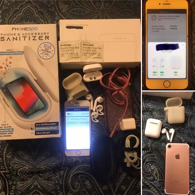 Apple Watch 3 GPS Cell+Bonus Used IPhone 7  Rose Gold 128 Fortnite App(Unlocked) - Image 1 of 4