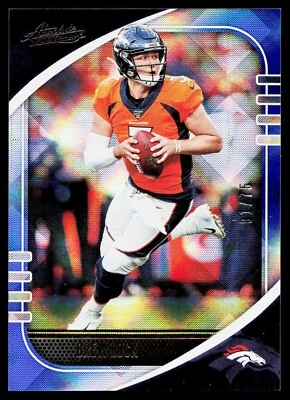 2020 Panini Absolute Spectrum Blue #1/75 Drew Lock #45 First On Print Broncos - Image 1 of 2
