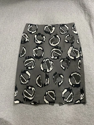 Falda elástica forrada a lápiz con estampado animal Ann Taylor para mujer talla 0 Foto 1 de 4