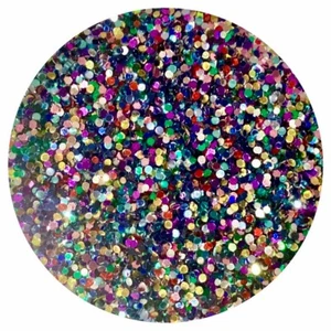  100g 1mm MULTICOLOUR RAINBOW CHUNKY GLITTER .040” CRAFTS WALLS  CLEARANCE LOT - Picture 1 of 1