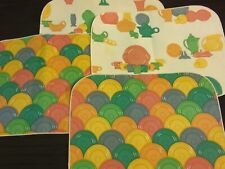4 FIESTA WARE REVERSIBLE CLOTH PLACEMATS Read