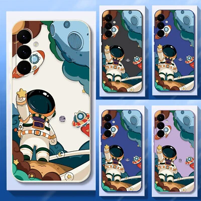 For iPhone 16 15 14 13 12 Pro Max 11 ShockProof Astronaut Space Matte Case Cover - Image 1 of 4