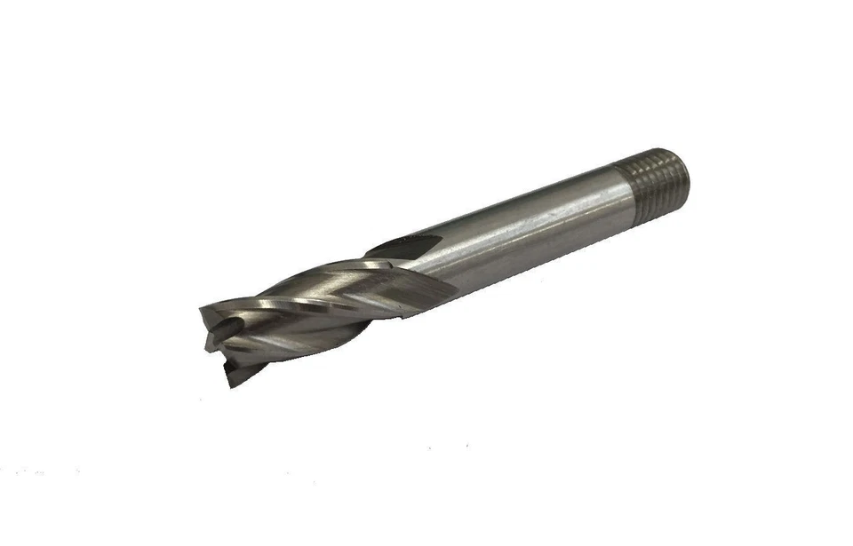 14MM 4 FLUTE ENDMILL THREADED SHANK HIGH SPEED STEEL MILLING CUTTER RDGTOOLS - Image 1 of 1