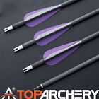 6/12PCS 32" Carbon Arrows Spine 350 for Compound Recurve Bow Hunting Target