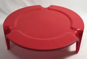 Nordic Ware Microwave Plate Stacker Red 2 level cooking USA pie freezer stacker