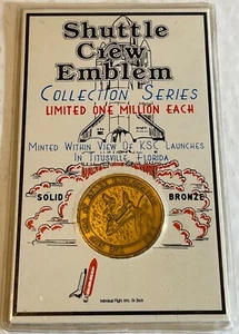 Transbordador espacial Columbia STS-83 1997 emblema de tripulación moneda/medalla de bronce sólido edición limitada - Imagen 1 de 2