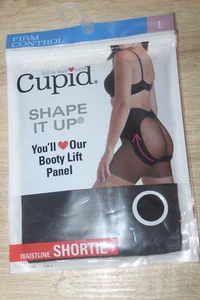 Women's Cupid Firm Control Booty Lift Panel Waistline Shortie Beige L New NWT - Picture 1 of 6