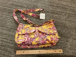 Bolso Cartera Vera Bradley Libby Bali Dorado Amarillo Rosa Retirado Raro Nuevo Con Etiquetas Nuevo Con Etiquetas - Imagen 1 de 8