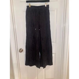 Travis Mathew Two Night Stay  Wide Leg Woven  Pants  Black Palm Size Medium - Picture 1 of 5