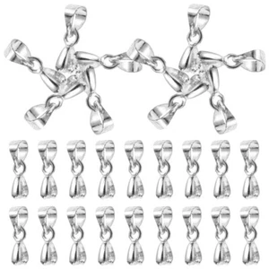 100 Pezzi Fermagli per Pendenti per Creazione Gioielli Fai da Te e Progetti Artigianali - Foto 1 di 12