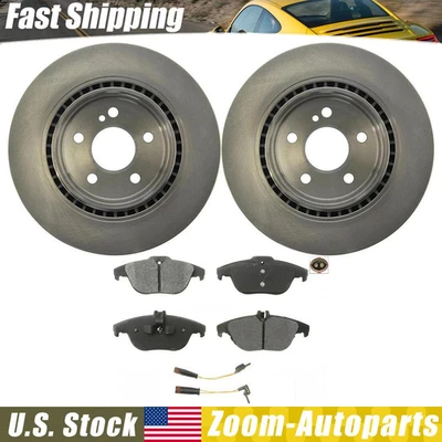 Kit de rotores y pastillas de freno trasero para Mercedes-Benz C250 2012 2014 2015 2016 Foto 1 de 4