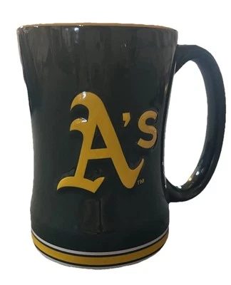 Taza de café Oakland Athletics MLB 14 oz marcas Boelter 2011 Foto 1 de 4