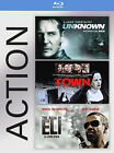 Ensemble de cadeaux d'action WB : Unknown/The Town/Book of Eli (Disque Blu-ray, 2011, lot de 3 disques)