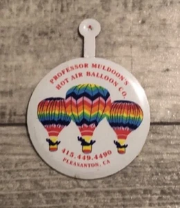 Professor Muldoon’s Hot Air Balloon Co. Vintage Promotional Pin - Picture 1 of 11