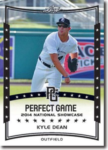 (12) KYLE DEAN 2014 Leaf *PERFECT GAME*  Baseball Rookie RC LOT