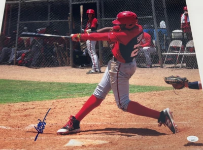 Rookie Signature Juan Soto Signed 16x20 JSA  Auto 2018 - Image 1 of 3