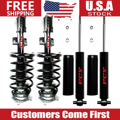 Juego de 4 piezas amortiguadores delanteros completos de puntal y traseros para Volvo S60 S80 V70 FCS Foto 1 de 4