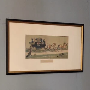 Antiker 1899 CECIL ALDIN DRUCK "THE OXFORD COACH 1830"  - Bild 1 von 8
