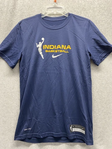 The Nike Tee Dri-Fit Mens Indiana Fever WNBA Shirt Short Sleeve Navy Blue Size S Cover
