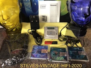 Panasonic SJ-MR220 Portable MD Recorder + SENNHEISER Earphones/MD’s L@@K FREE Pp - Picture 1 of 15