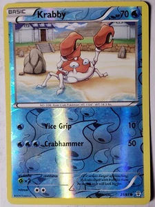 REVERSE HOLO Krabby 21/83 VLP - XY Generationen Pokémonkarte - Bild 1 von 2