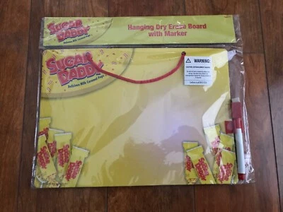 SUGAR DADDY Candy Pop Tootsie 卷悬挂干擦板带标记全新 — 第 1/2 张图片