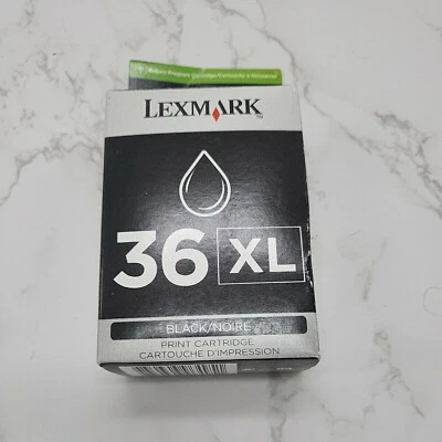 NUEVO Cartucho de tinta negra Lexmark #36XL 18C2170 CAJA SELLADA genuina Foto 1 de 2