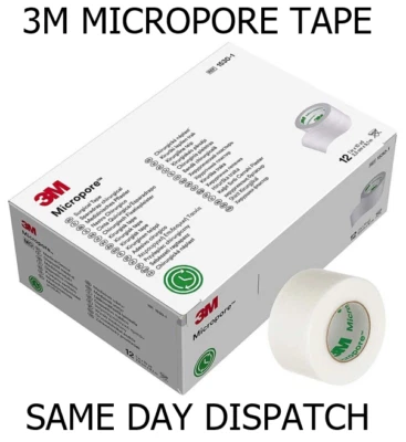3M MICROPORE SURGICAL TAPE 1.25CM 2.5CM PREMIUM MICROPOROUS EYELASH BEAUTY TAPE