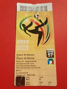 Biglietto usato Coppa del Mondo FIFA 2010 #57 Paesi Bassi Brasile Paesi Bassi Brasile - Foto 1 di 1