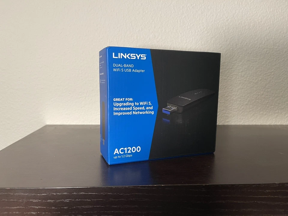 Linksys WUSB6300 Dual-Band AC1200 Wireless USB 3.0 Adapter - Black - Image 1 of 1