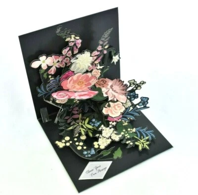 Cascading Bouquet All Occasion Greeting Card 3D Pop Up Card Up With Paper  - Image 1 of 4