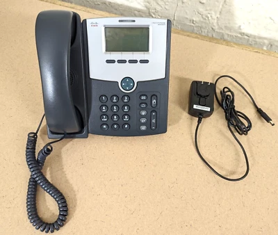 CISCO IP Phone SPA502G Business Office 1-Line w/ Stand & Power Supply *Works* - Image 1 of 4