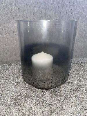 Glass candle vase - Image 1 of 3