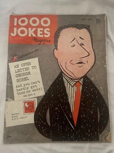 Vintage Dell "1000 Jokes" May-July 1955 Magazine GEORGE GOBEL Collectible - Picture 1 of 14