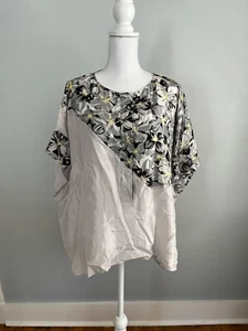 Megan Park Silk Tunic Printed Top Size XS - Picture 1 of 12