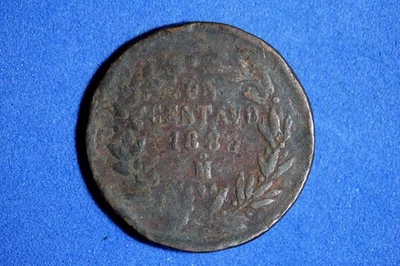 Moneda de 1 centavo de cobre México 1888 #M24363 Foto 1 de 2
