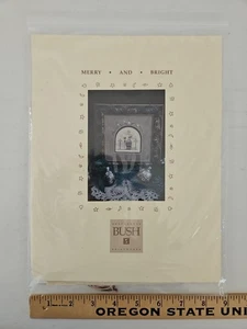 Shepherd’s Bush MERRY AND BRIGHT 32ct Linen Counted Cross Stitch Kit w/MAT BOARD - Picture 1 of 6