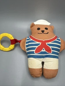 Vintage Johnson & Johnson Baby Sailor Bear Teether Toy ~ 1984 J & J - Picture 1 of 14