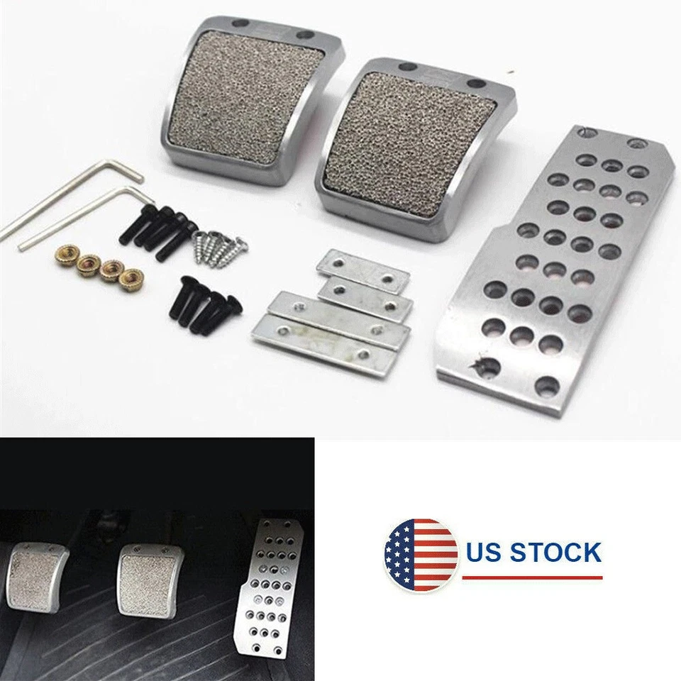 3 Pcs Non-Slip Pedals For Honda Accord Civic CRX Prelude S2000 Acura NSX RSX MT Foto 1 de 4