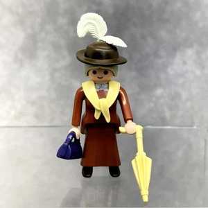 Playmobil Gray Hair Lady & Umbrella Western/Victorian - Picture 1 of 7