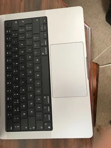  Genuine Apple MacBook Pro 14" M1 A2442 Keyboard TrackPad Battery Assembly Grey - Afbeelding 1 van 2