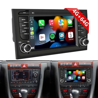 CFRIATO Für AUDI A6 C5 1997-2004 Autoradio Android 15 Apple Carplay GPS WIFI RDS 4G+64G