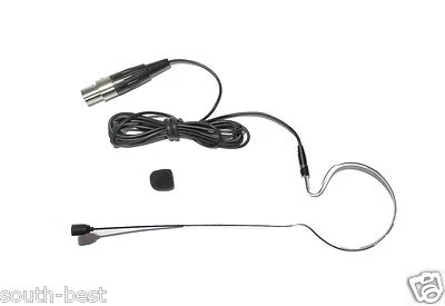 Black Single ear Headset Microphone for AKG Samson Wireless Mic System TA3F 3pin - Image 1 of 4