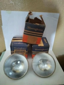 Lot-3 Vintage Westinghouse Floodlight Lamp PAR56 120V 300W Mogul End Prong NOB - Picture 1 of 8